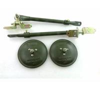 Coppia Staffe Specchietti Braccio Regolabile Kit Specchio 5" per Jeep Willys ...