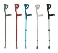 Moretti S.p.A – Stampelle avambraccio RP701N – Regolabili in alluminio, colore nero – Paio