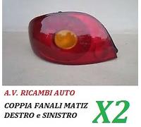 COPPIA STOP POSTERIORE FANALE FANALINO DX - SX CHEVROLET MATIZ DAL 2001 AL 2005