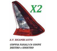 COPPIA STOP POSTERIORE FANALI FANALINO SX DX CITROEN C4 COUPE DA 2008 A 2010 B/R