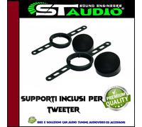 Coppia super Tweeter neodimio cupola 20mm in Mylar staudi kit montaggio incluso-