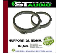 COPPIA SUPPORTI ADATTATORI ALTOPARLANTI 165 mm OPEL VECTRA UNIVERSALI hi-fi car-