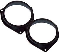 Coppia supporti altoparlanti diametro 130 mm adattatori anteriori. Compatibilità veicoli nella sezione "DESCRIZIONE".