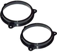 Coppia supporti altoparlanti per portiere anteriori, diametro 165 mm. Attatori per casse acustiche. Consulta la sezione "DESCRIZIONE" per conoscere con quali veicoli sono adattabili.
