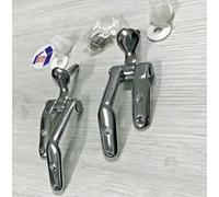 COPPIA SUPPORTI CERNIERA IN OTTONE CROMATO X COPRIWATER SEDILE CONCA I.S. WC