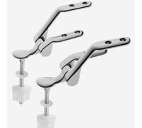 COPPIA SUPPORTI CERNIERA IN OTTONE CROMATO X COPRIWATER SEDILE CONCA I.S. WC