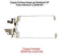 Coppia Supporti Cerniere Hinges per Notebook HP 15-dw1083nl p/n L52009-001