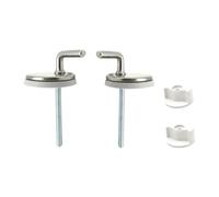 Coppia supporti per copriwater in ottone cromato