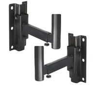 COPPIA SUPPORTI STAFFE A MURO PARETE STATIVI CASSE ACUSTICHE BRACCIO STAND