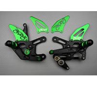 Coppia Supporto Pedane Arretrate AVDB Verde per BMW S1000 RR / S1000RR 2025 - X