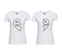 Coppia T-shirt Best Friend cuore BBF003