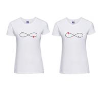 Coppia T-shirt donna Best Friend infinito BBF004