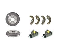 Coppia Tamburi Ganasce Cilindretti Freno per Toyota Yaris P9 1.4 D-4D 90 Hp