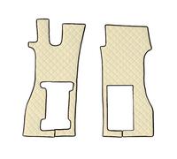 Coppia tappeti camion in similpelle imbottiti Beige - Scania R serie 7 pneum.
