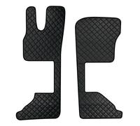 Coppia tappeti camion in similpelle Nero - DAF XG/XG+ sedile pass. Pneumatico