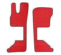 Coppia tappeti camion in similpelle Rosso - DAF XG/XG+ sedile pass. Pneumatico