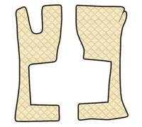 Coppia tappeti camion similpelle Beige - Mercedes Actros MP4-MP5 cab.Stretta