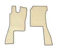 Coppia tappeti camion similpelle imbottiti Beige - Scania L Serie 4