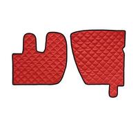 Coppia tappeti in Skeentex - Rosso - compatibile per Renault Premium 2 (09/05>12