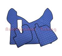 COPPIA TAPPETI + COPRICOFANO ECOPELLE BLU RENAULT PREMIUM DAL 2005