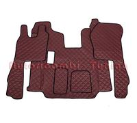 COPPIA TAPPETI COPRICOFANO ECOPELLE MARRONE PER SCANIA SERIE R 2010>2016 MANUAL