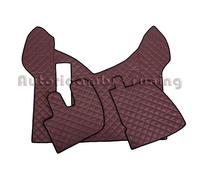 COPPIA TAPPETI + COPRICOFANO ECOPELLE MARRONE RENAULT PREMIUM DAL 2005