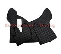 COPPIA TAPPETI + COPRICOFANO ECOPELLE NERA RENAULT PREMIUM DAL 2005