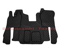 COPPIA TAPPETI + COPRICOFANO ECOPELLE NERO PER SCANIA R DAL 2010 AUTOMATICO