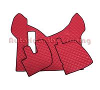 COPPIA TAPPETI + COPRICOFANO ECOPELLE ROSSA RENAULT PREMIUM DAL 2005