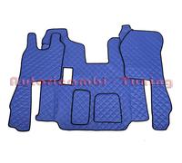 COPPIA TAPPETI + COPRICOFANO IN ECOPELLE BLU PER SCANIA R 2010>2016 MANUALE