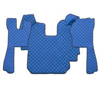 COPPIA TAPPETI + COPRICOFANO IN ECOPELLE BLU PER SCANIA R SINO 2010 AUTOMATICO