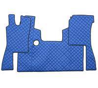 COPPIA TAPPETI + COPRICOFANO IN ECOPELLE BLU PER SCANIA SERIE 4