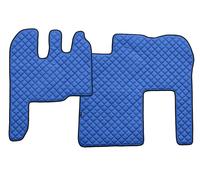 COPPIA TAPPETI + COPRICOFANO IN ECOPELLE BLU RENAULT MAGNUM DAL 2002 AL 2010