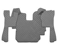 COPPIA TAPPETI + COPRICOFANO IN ECOPELLE GRIGIA PER SCANIA R SINO 2010 AUTOMAT