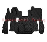 COPPIA TAPPETI + COPRICOFANO IN ECOPELLE NERA PER SCANIA R DAL 2010 MANUALE