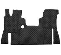 COPPIA TAPPETI + COPRICOFANO IN ECOPELLE NERA PER SCANIA SERIE 4