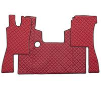 COPPIA TAPPETI + COPRICOFANO IN ECOPELLE ROSSA PER SCANIA 4 MANUALE