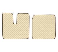 Coppia tappeti camion in similpelle imbottiti colore Beige - MAN TGA cab. Larga