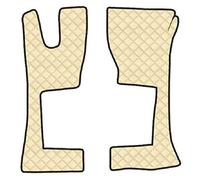 Coppia tappeti in Skeentex - Panna - compatibile per Mercedes Actros MP4 (09/11>