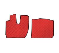Coppia tappeti in Skeentex Rosso compatibile per Iveco S-Way (10/19>05/24) • su