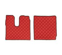 Coppia tappeti in Skeentex - Rosso - compatibile per Man TGX (07/20>10/21) - Ma