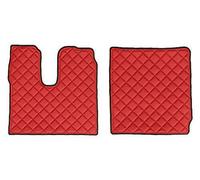 Coppia tappeti in Skeentex - Rosso - compatibile per Man TGX (07/20>10/21) - Ma