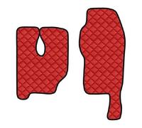 LHED Coppia Tappeti In Skeentex - Rosso per Mercedes Actros Mp3 (06/08>12/13) Tu
