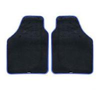 Coppia Tappetini Dual Blue Univ. in Moquette Nera Bordo Blu Logo Simoni Racing