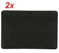 Coppia Tappetini Multiuso in PVC 51x34 cm Tappeto Universale per Auto C26009
