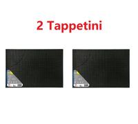Coppia tappetino universale zerbino salva tappeto in gomma antiscivolo 32x46 cm