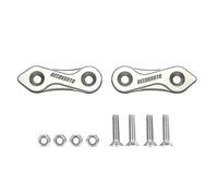 Coppia tappi coprifori specchietti Accossato argento per Suzuki Sv 650 S dal 2000 al 2006 (CC 650)