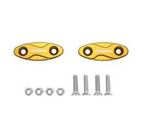 Coppia tappi coprifori specchietti Accossato oro per Honda Hornet 600 S dal 1998 al 2006 (CC 600)