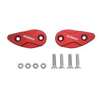 Coppia tappi coprifori specchietti Accossato rosso per Honda Cbr 1000 RR dal 2008 al 2018 (CC 1000)