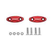 Coppia tappi coprifori specchietti Accossato rosso per Honda Vfr 800 dal 2007 al 2007 (CC 800)
